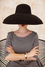 Hepburn Dogtooth Midi Dress