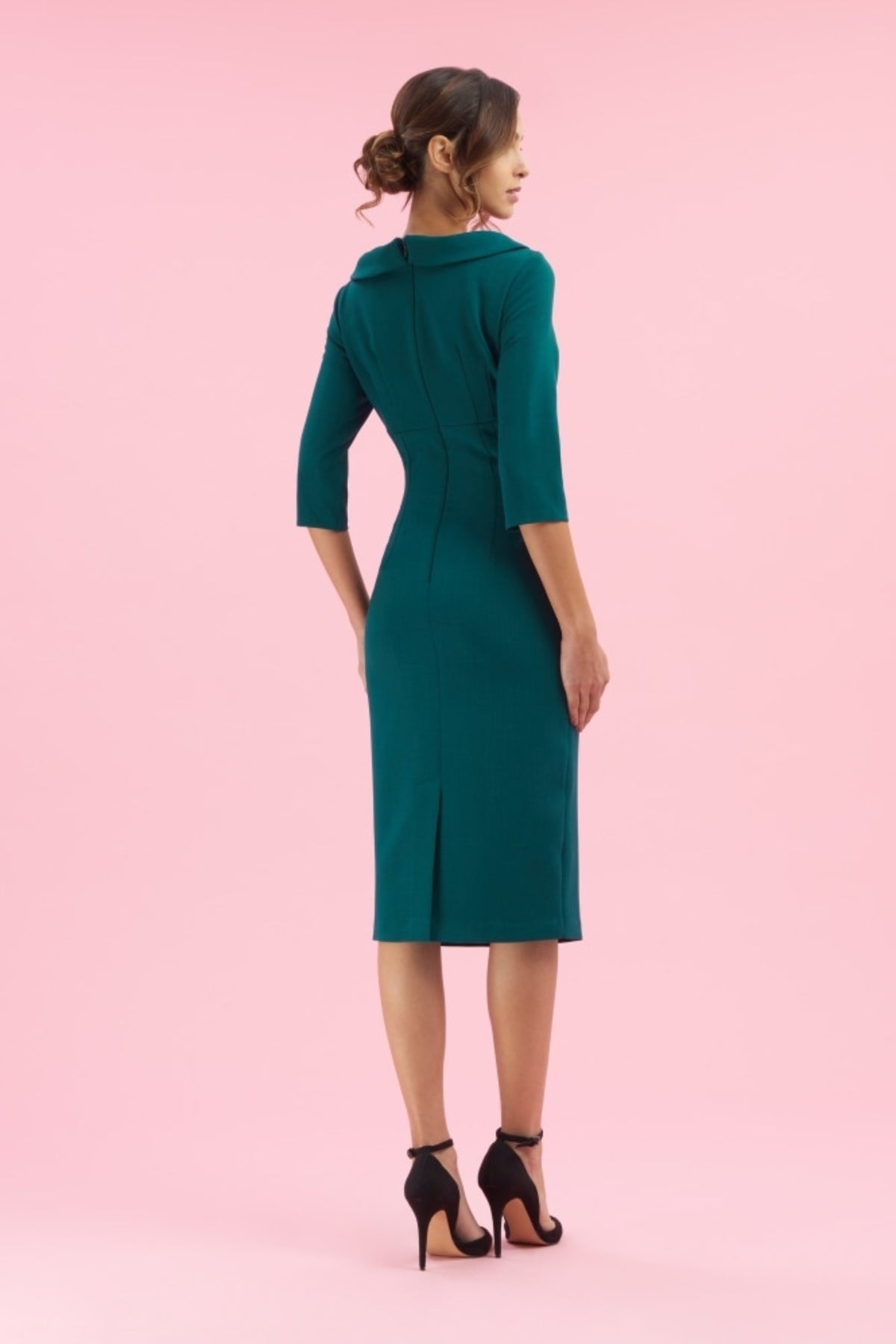 Kennedy Roll Collar Pencil Dress