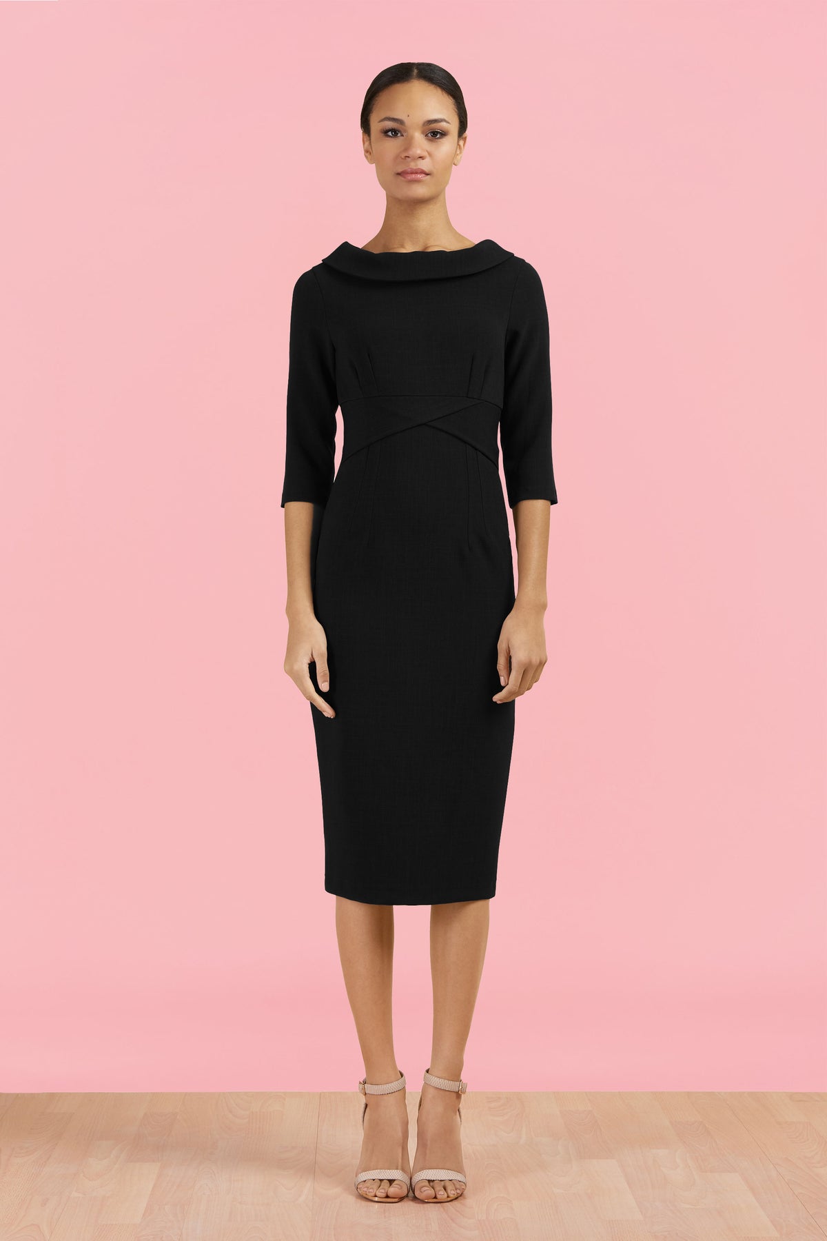 Kennedy Roll Collar Pencil Dress