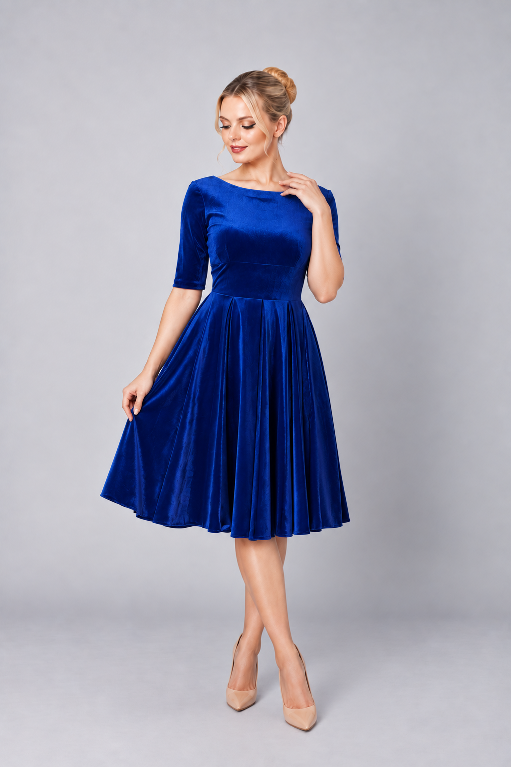 Hepburn Velvet Signature Dress