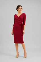 Hourglass 3/4 Sleeve Pencil Dress