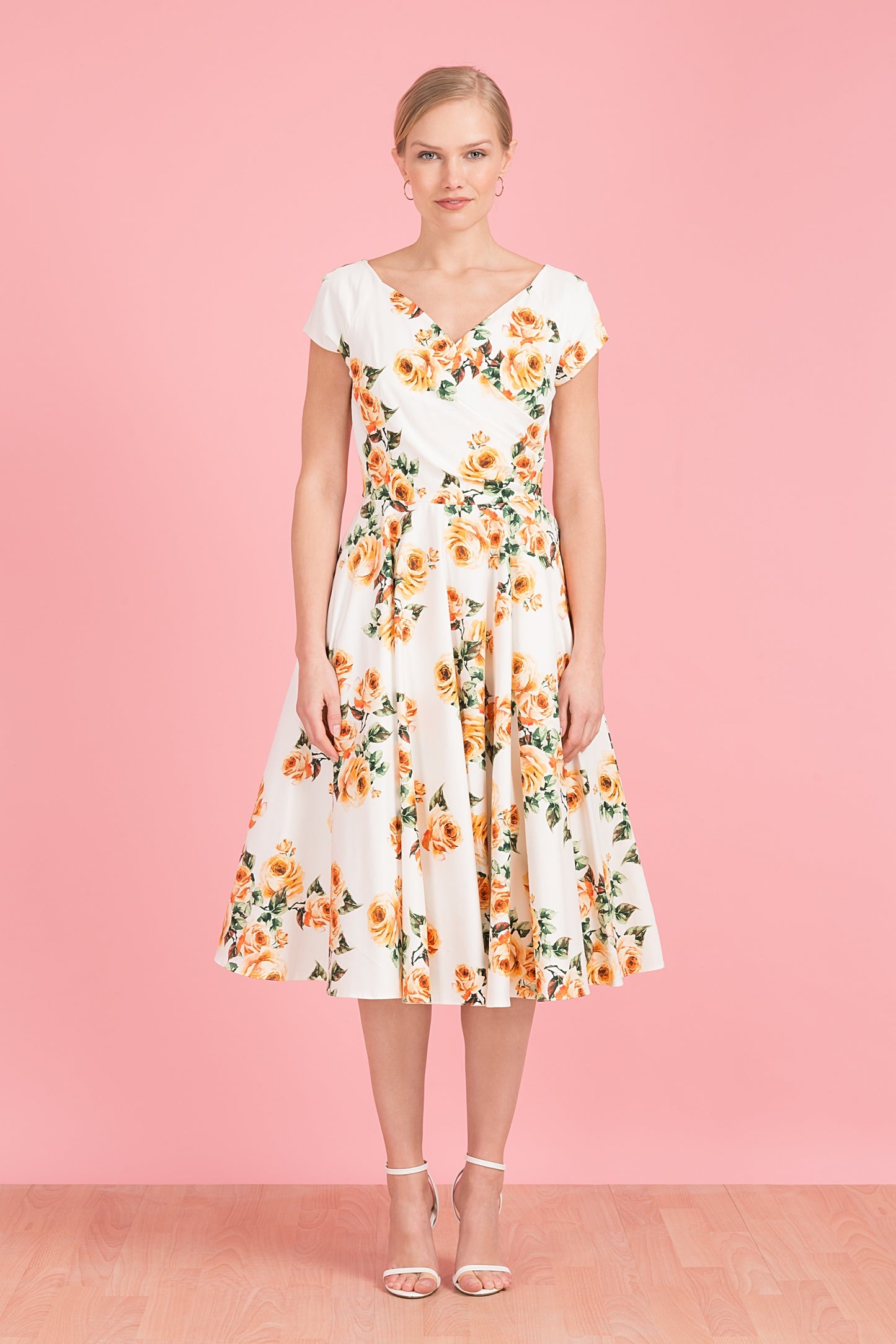 Hourglass Vintage Rose Swing Dress