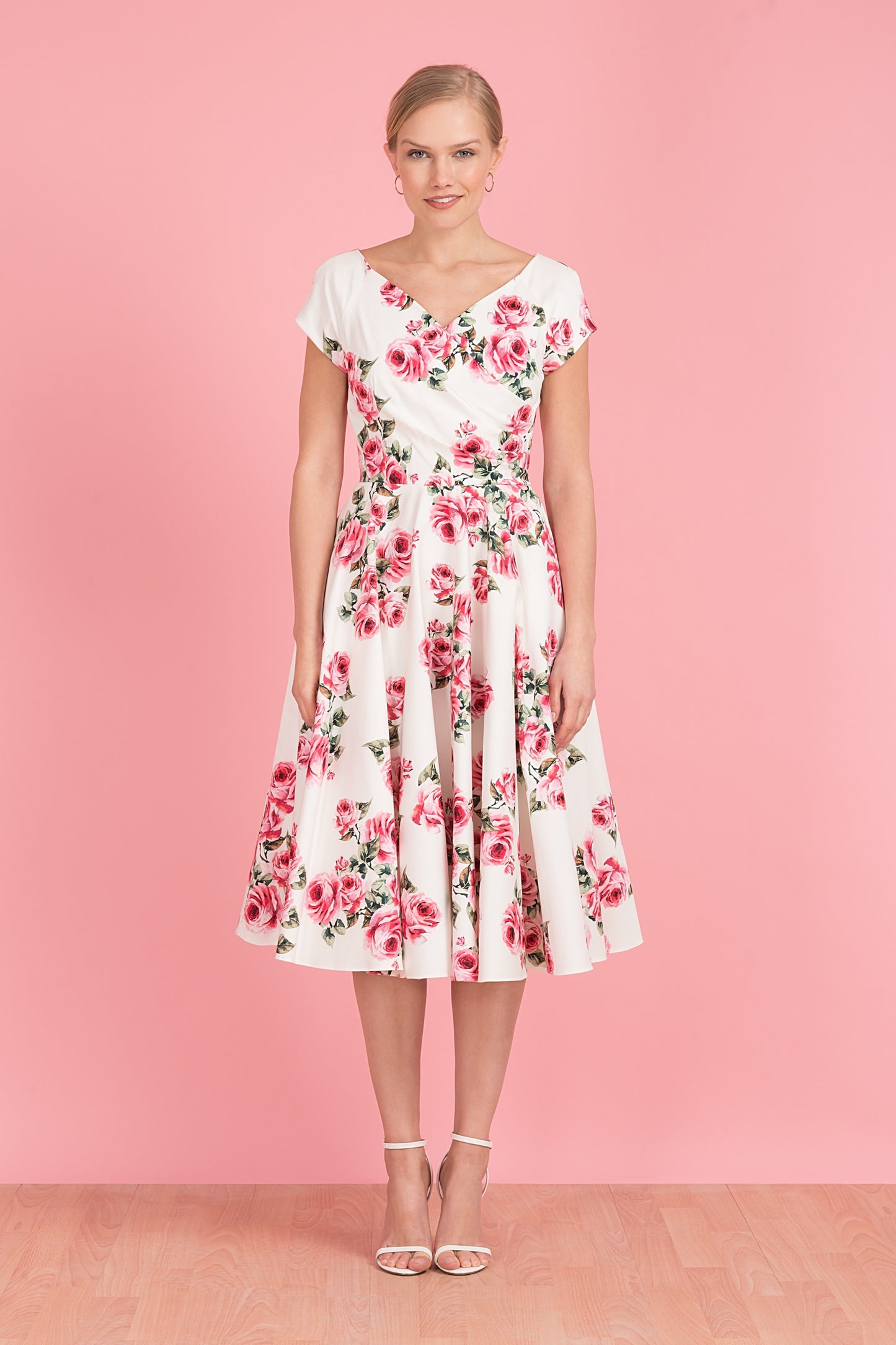 Hourglass Vintage Rose Swing Dress