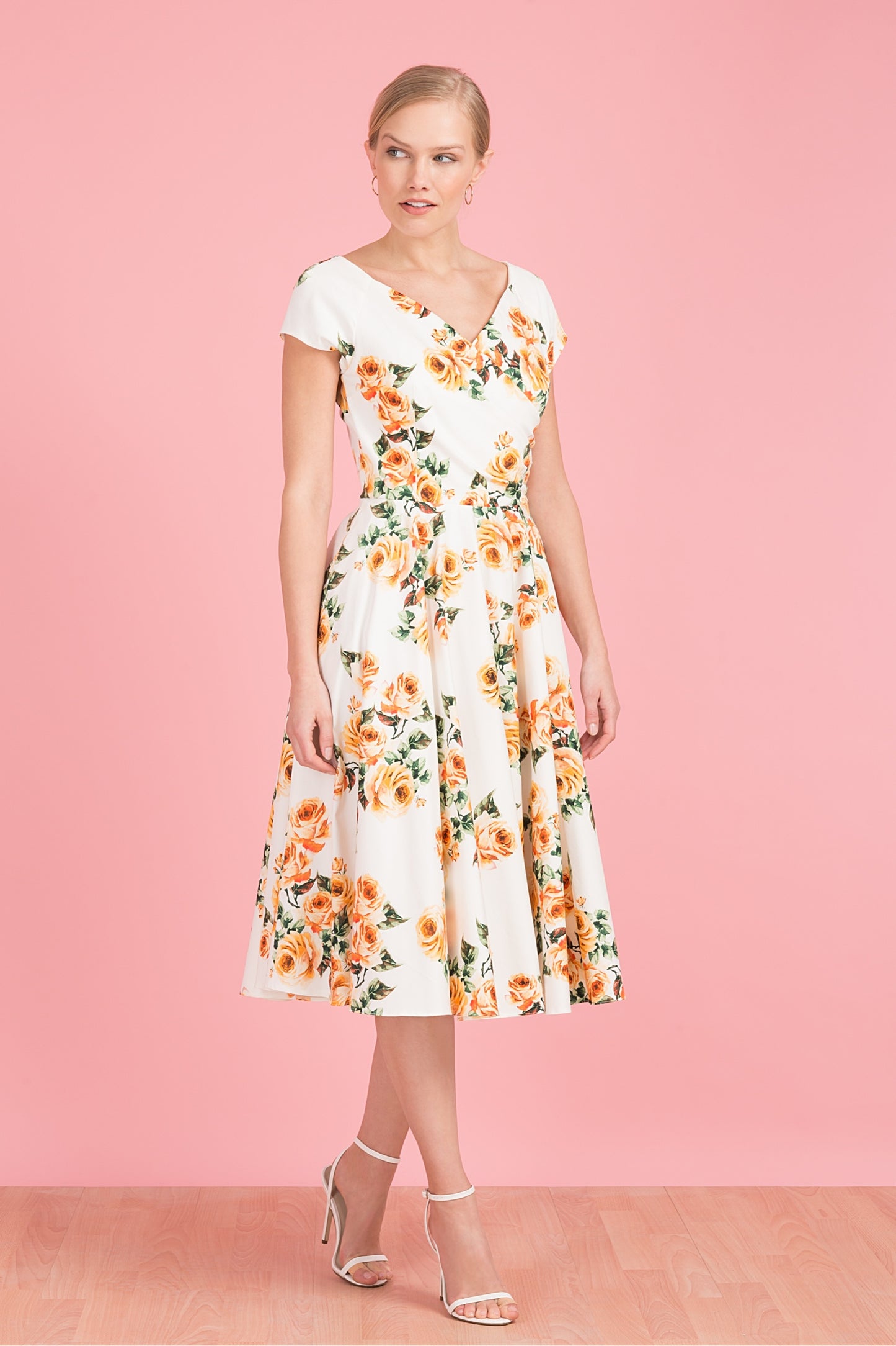 Hourglass Vintage Rose Swing Dress