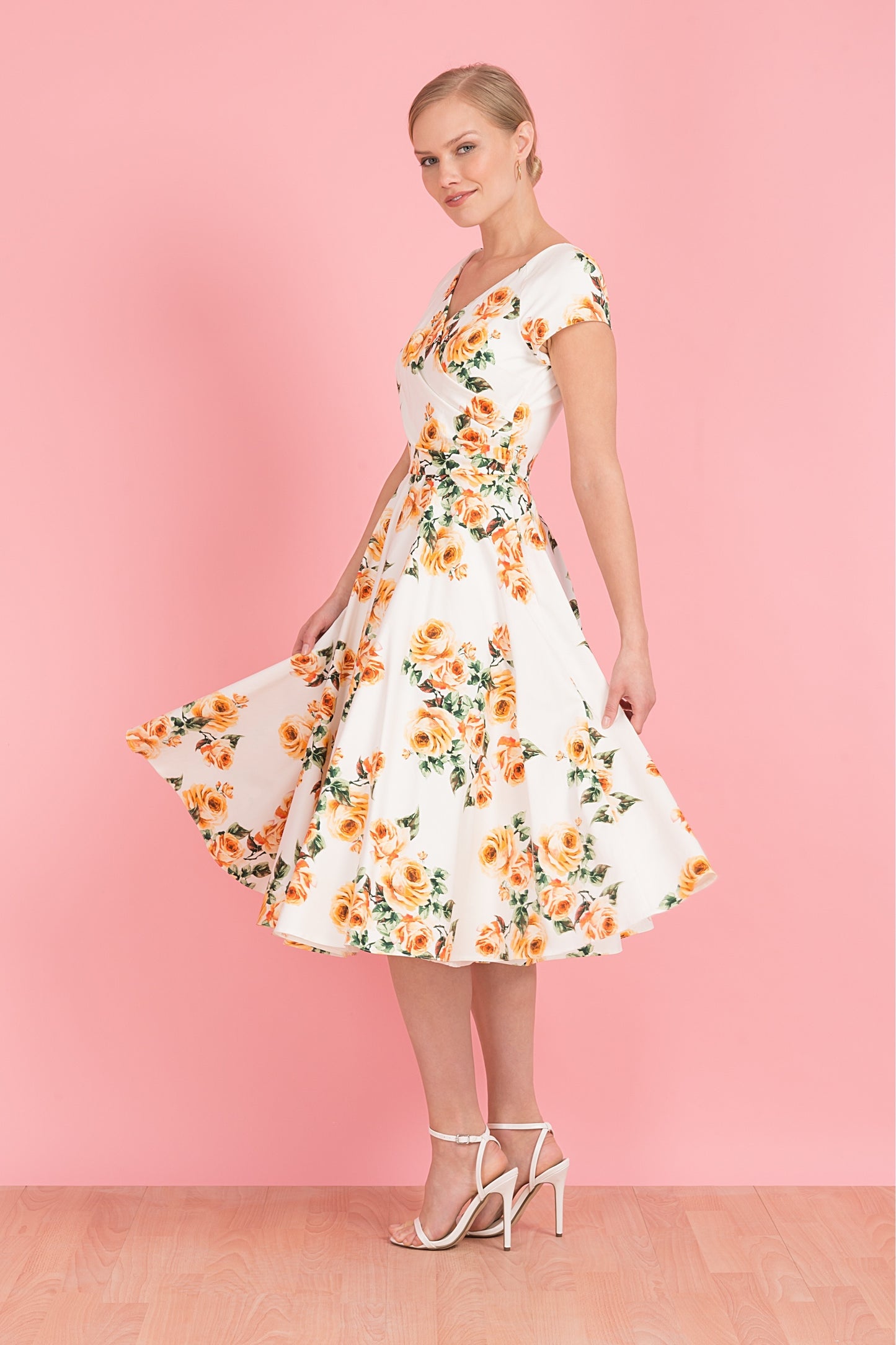 Hourglass Vintage Rose Swing Dress