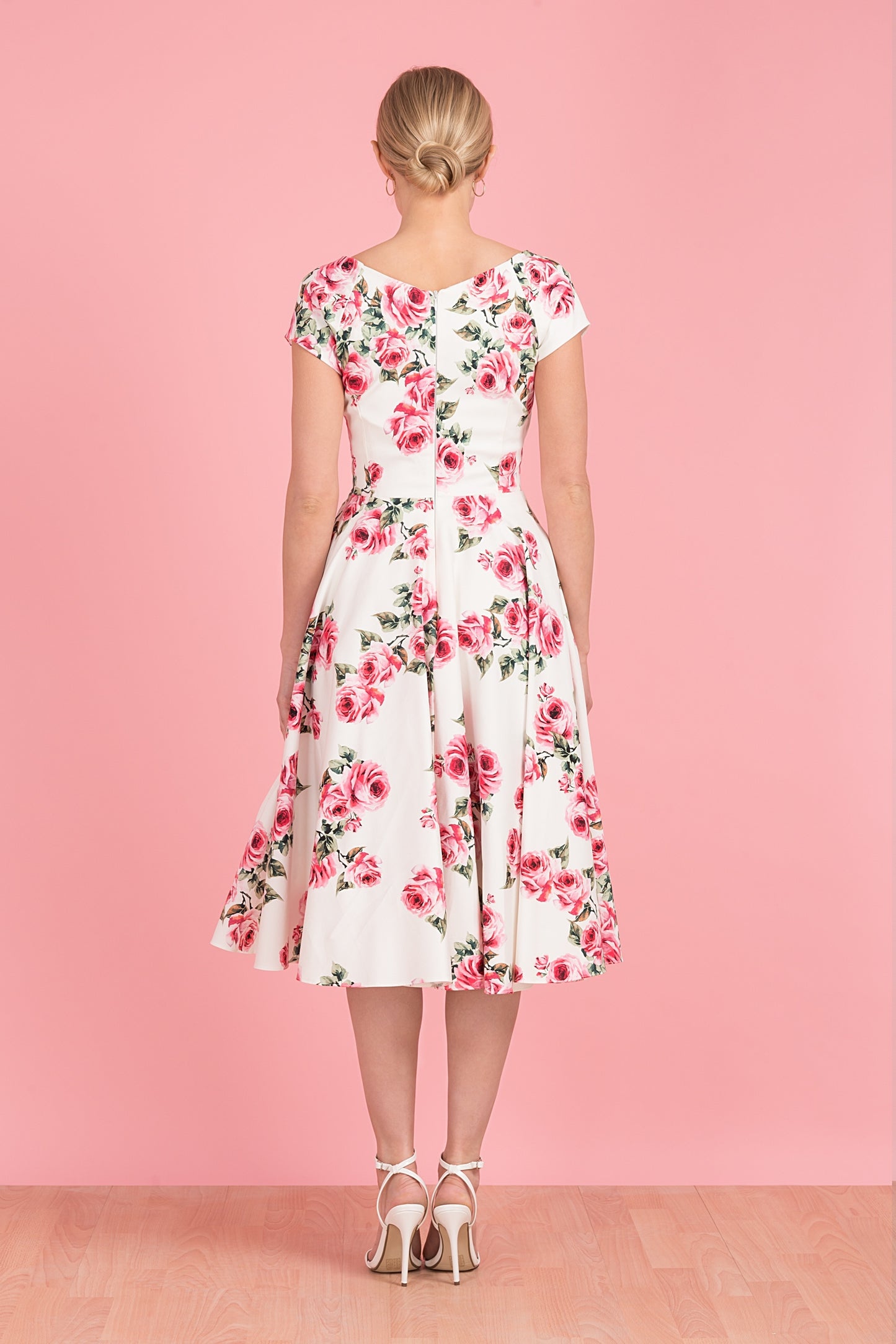 Hourglass Vintage Rose Swing Dress
