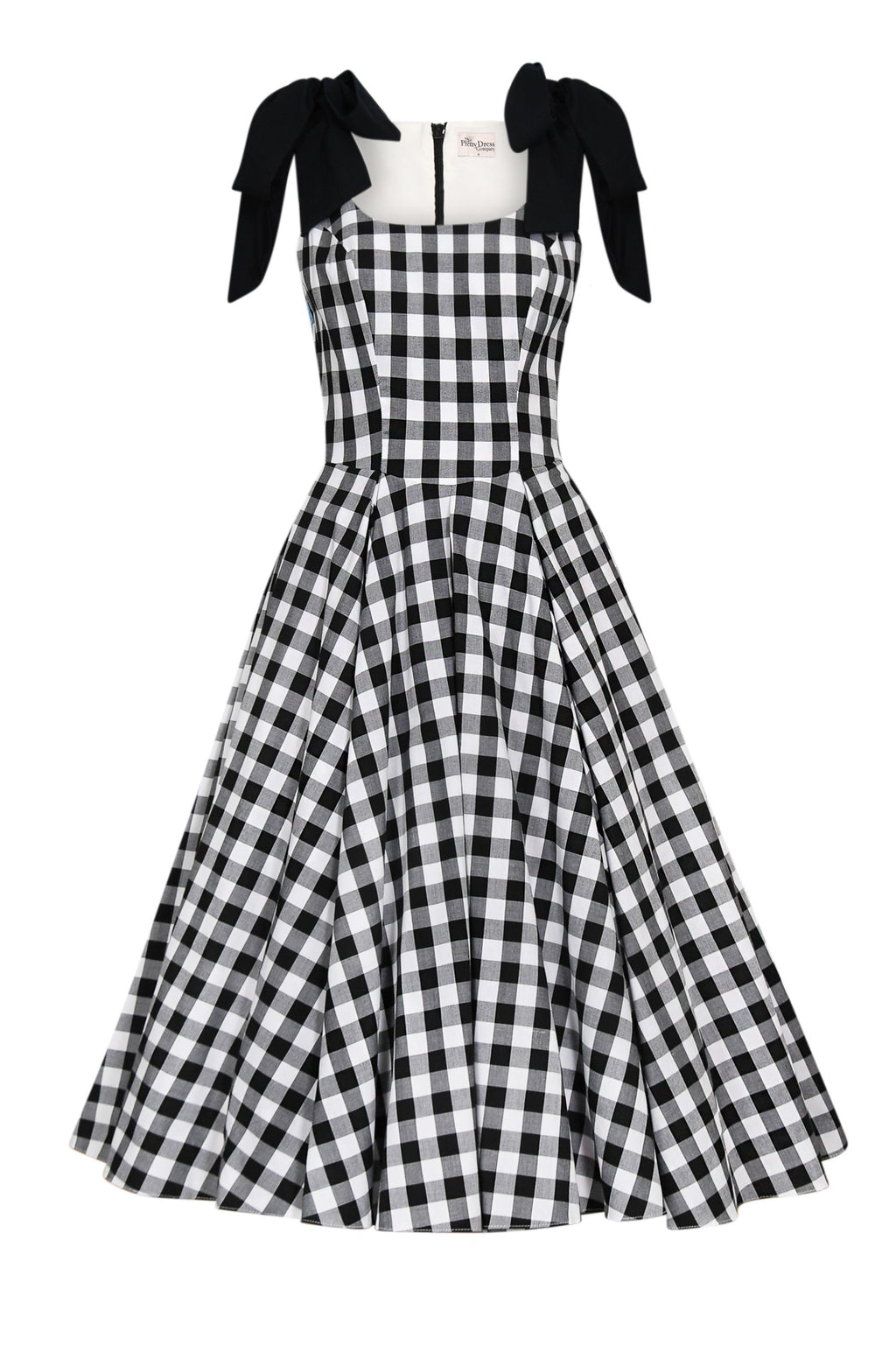 Josephine Gingham Cotton Midi Dress