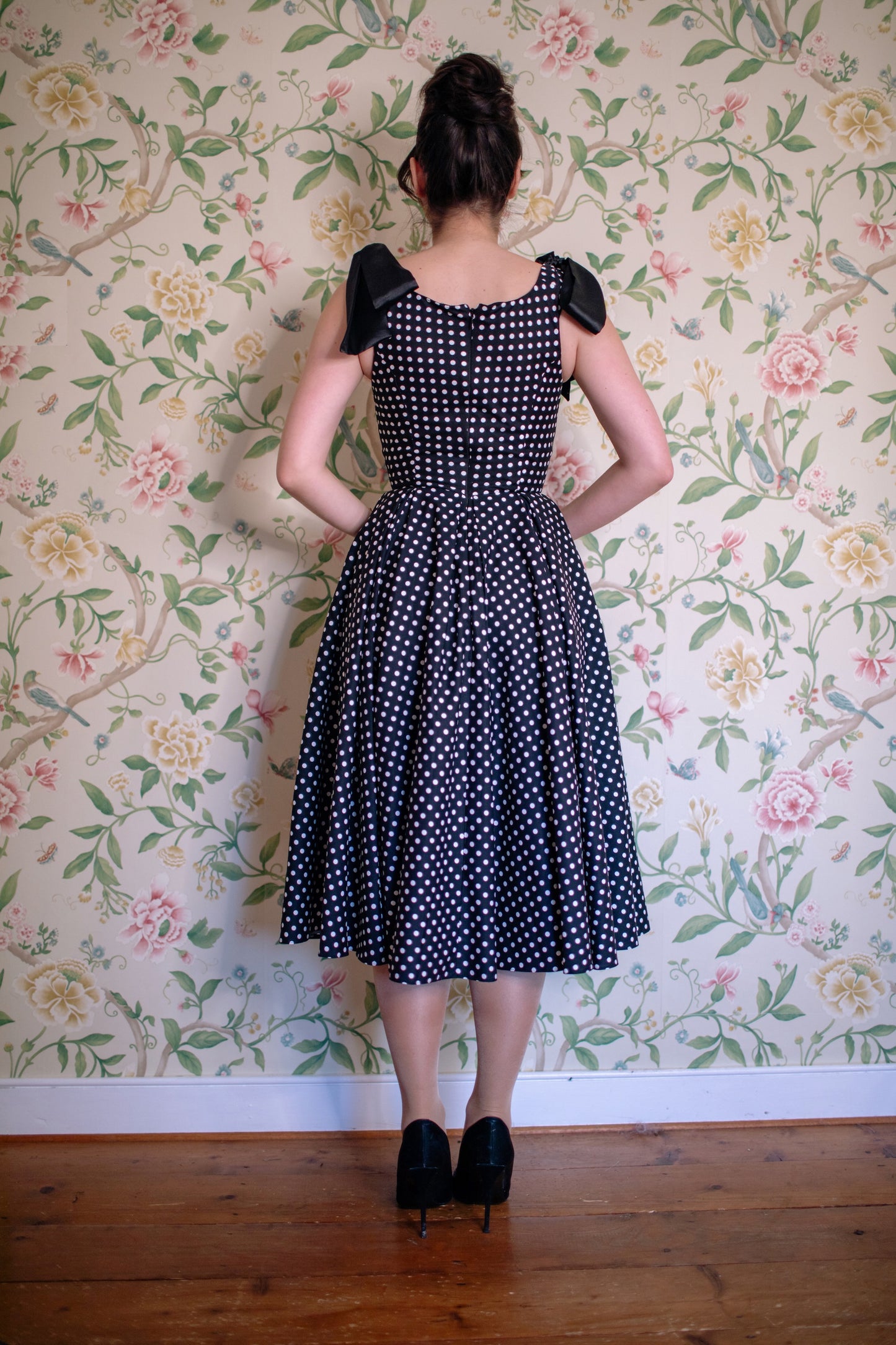 Josephine Polka Dot Midi Dress