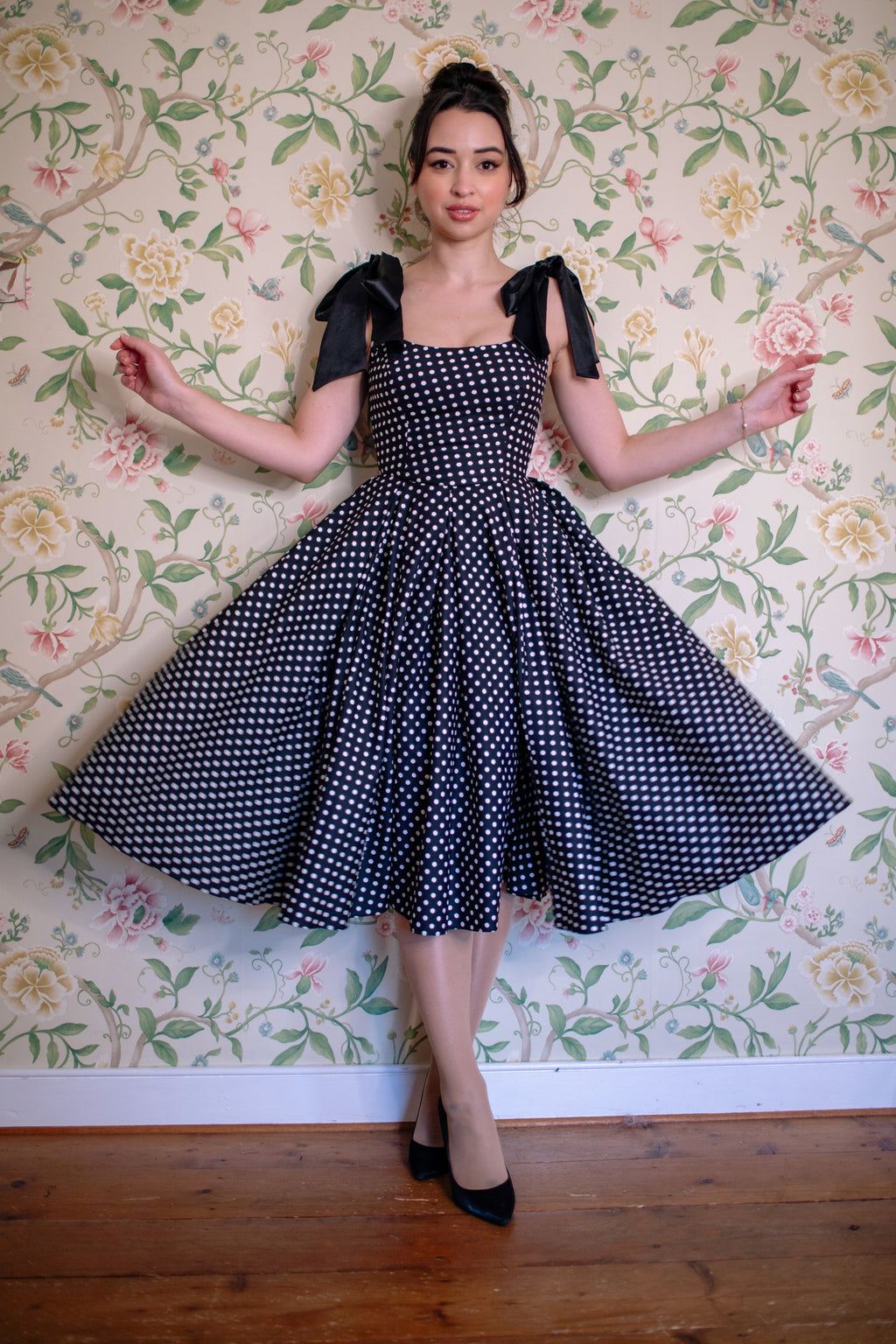 Josephine Polka Dot Midi Dress