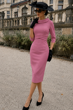 Kennedy Roll Collar Pencil Dress