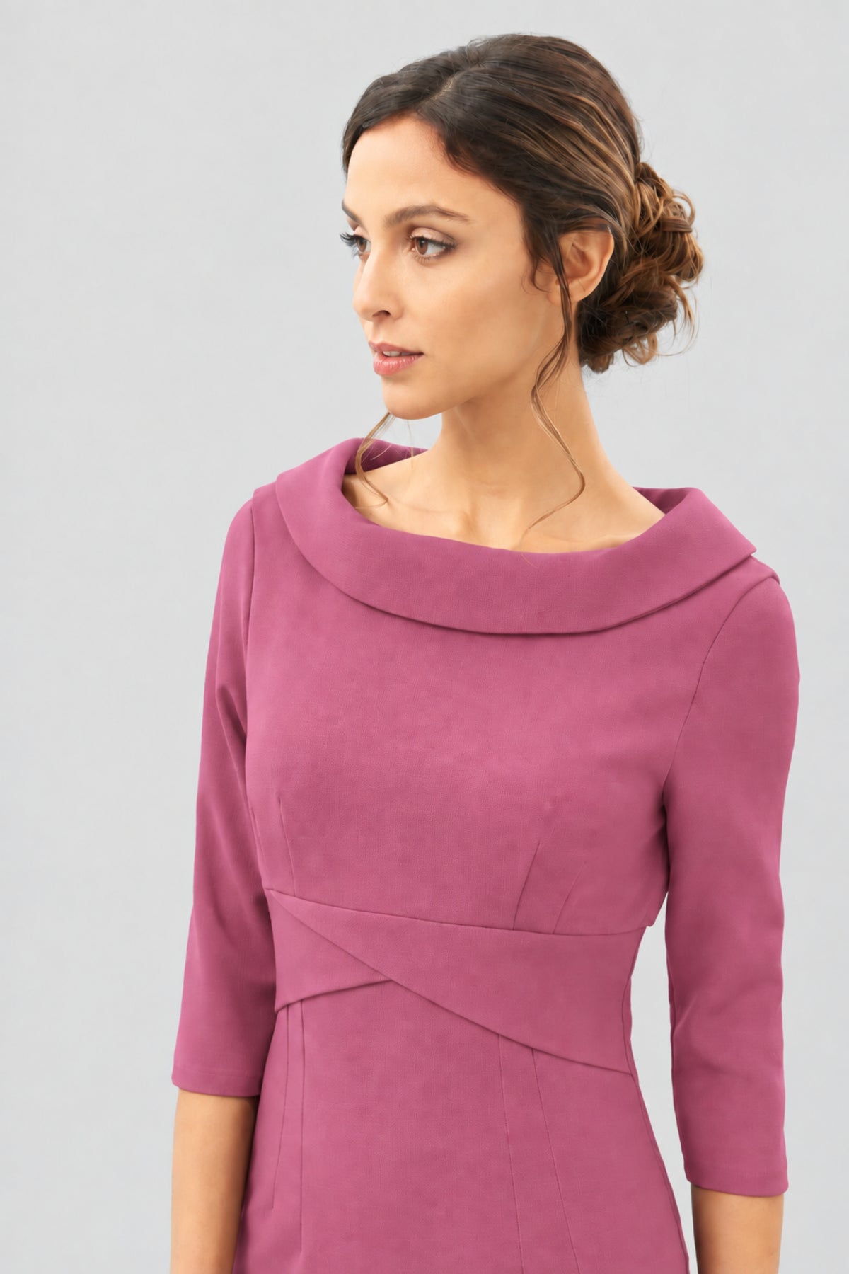 Kennedy Roll Collar Pencil Dress
