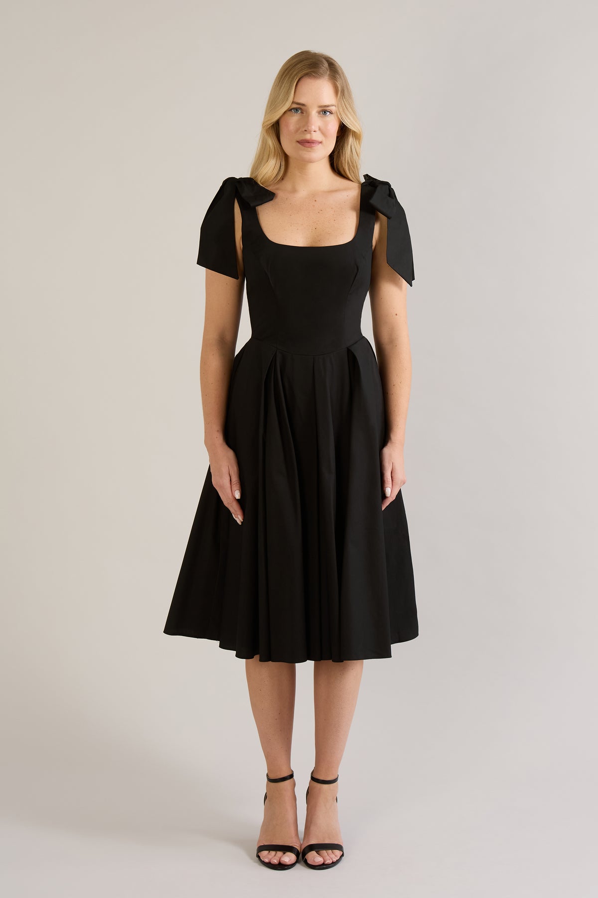 Josephine Stretch Cotton Midi Dress