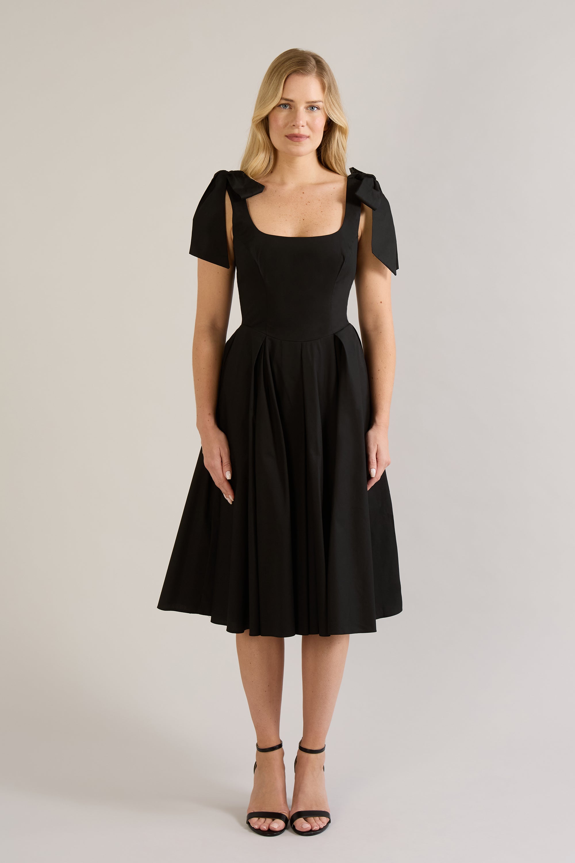 Josephine Stretch Cotton Midi Dress