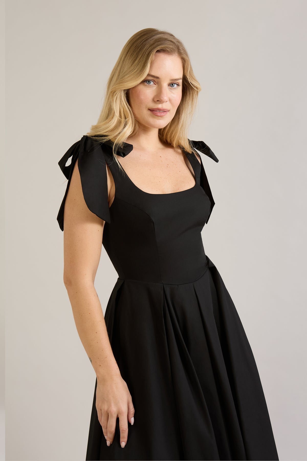 Josephine Stretch Cotton Midi Dress