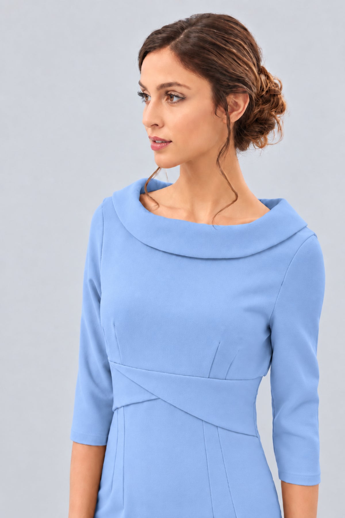 Kennedy Roll Collar Pencil Dress