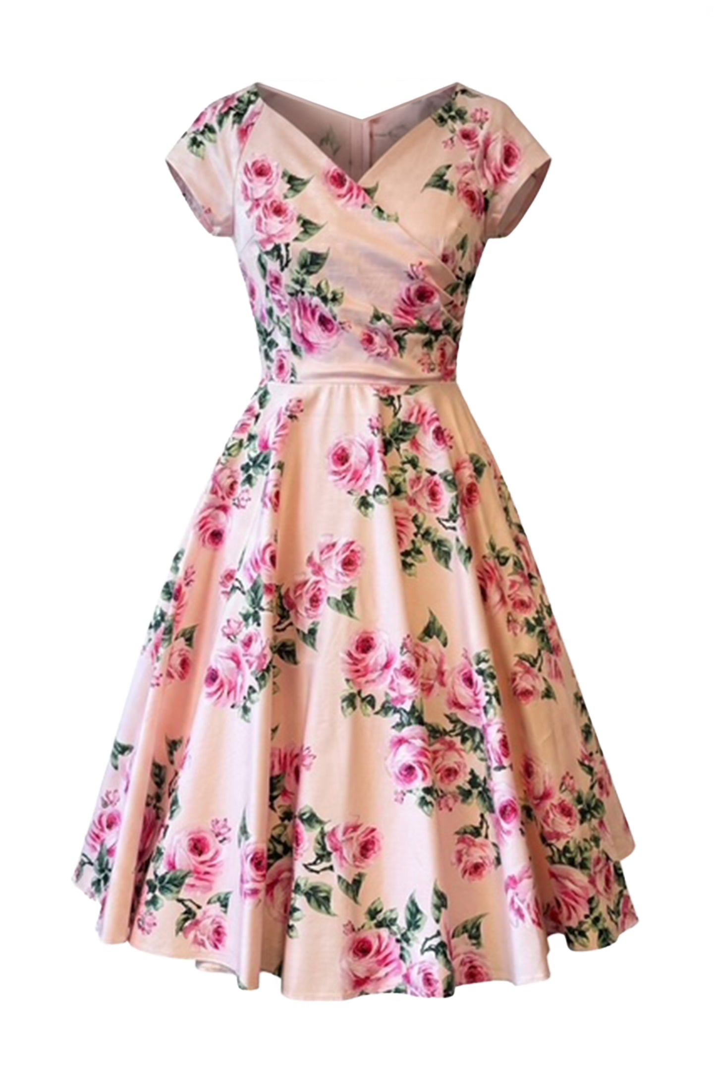 Hourglass Vintage Rose Swing Dress