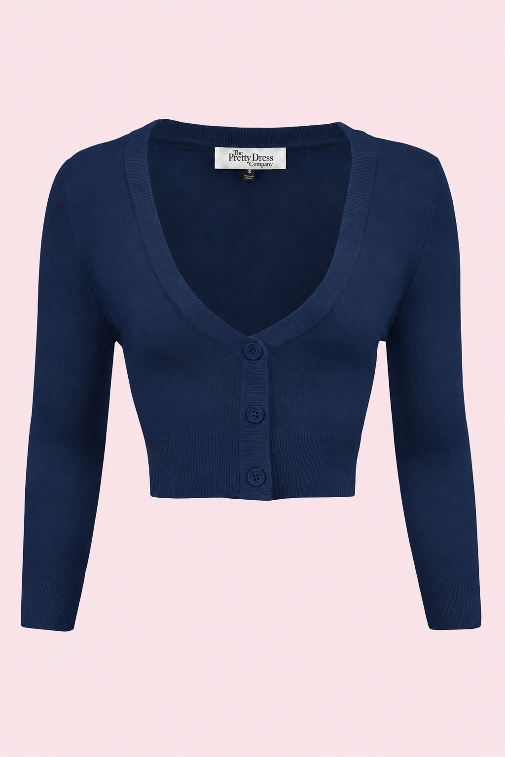 Vintage Cropped ¾ Sleeve Cardigan