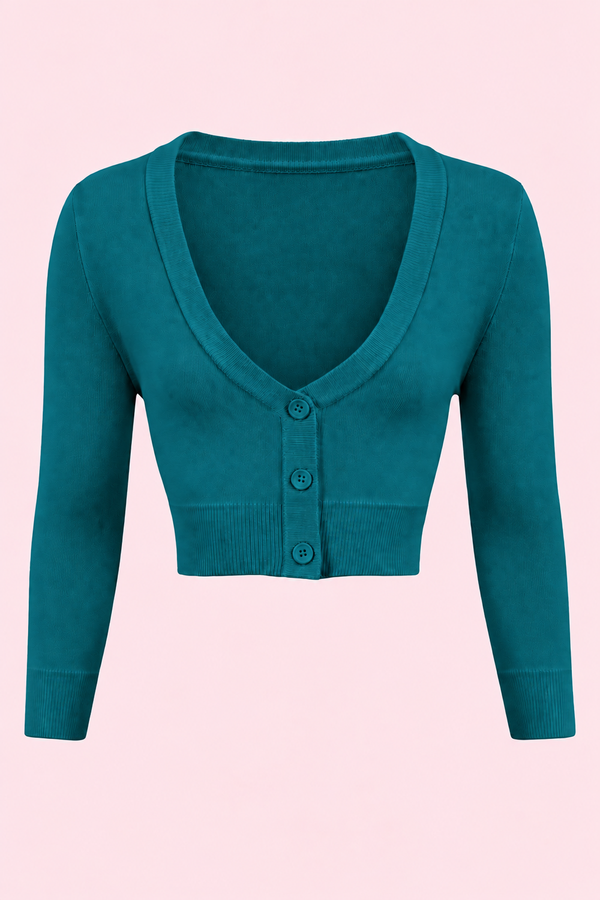 Vintage Cropped ¾ Sleeve Cardigan
