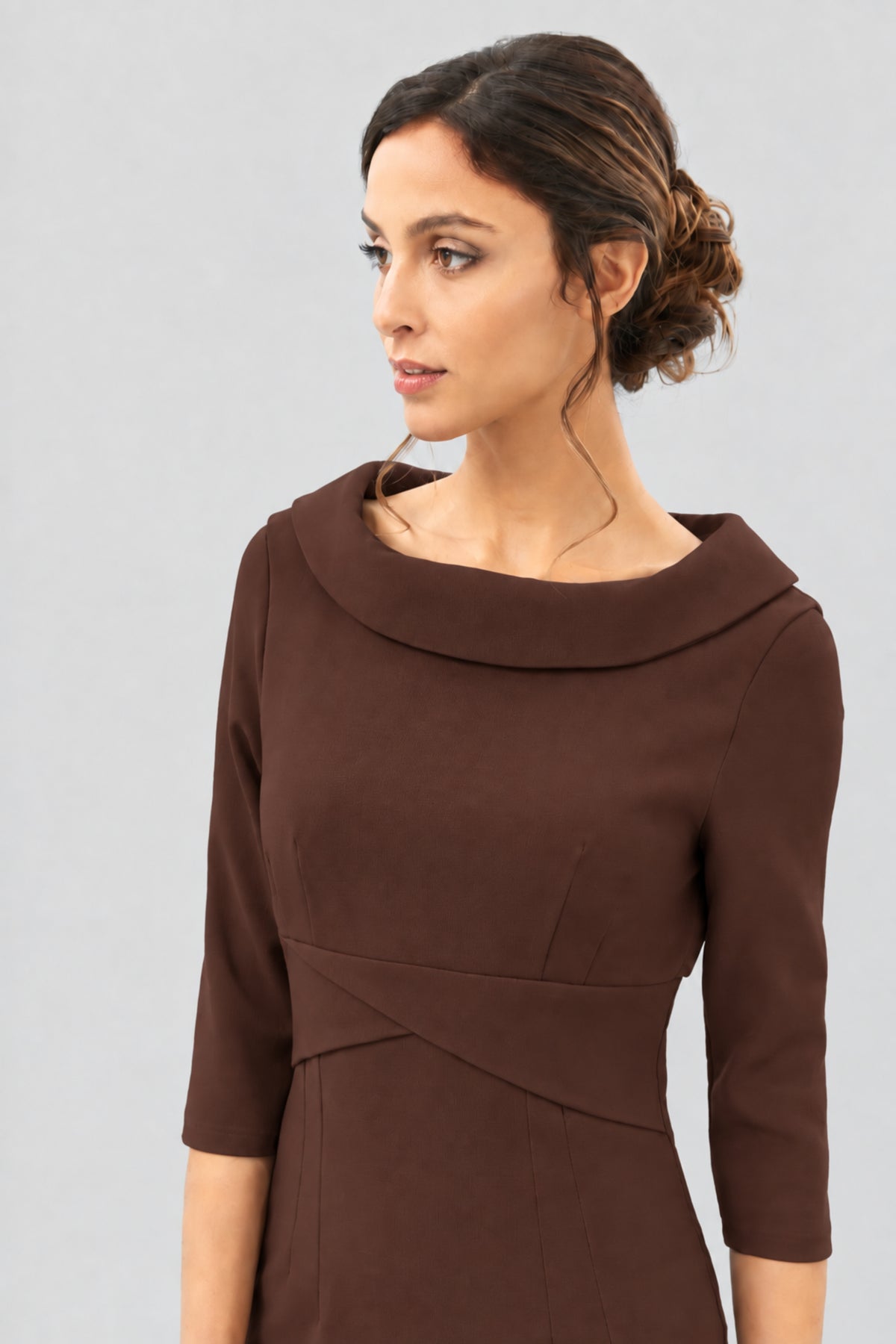 Kennedy Roll Collar Pencil Dress