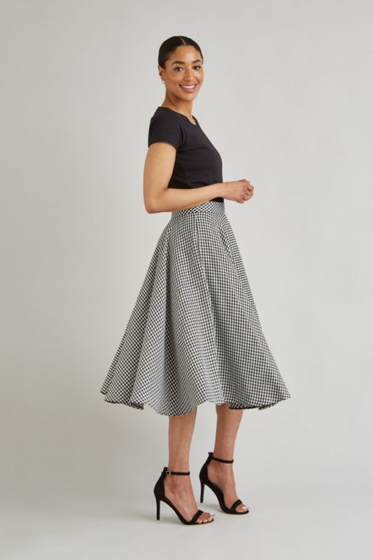 TPDC Dogtooth Midi Skirt
