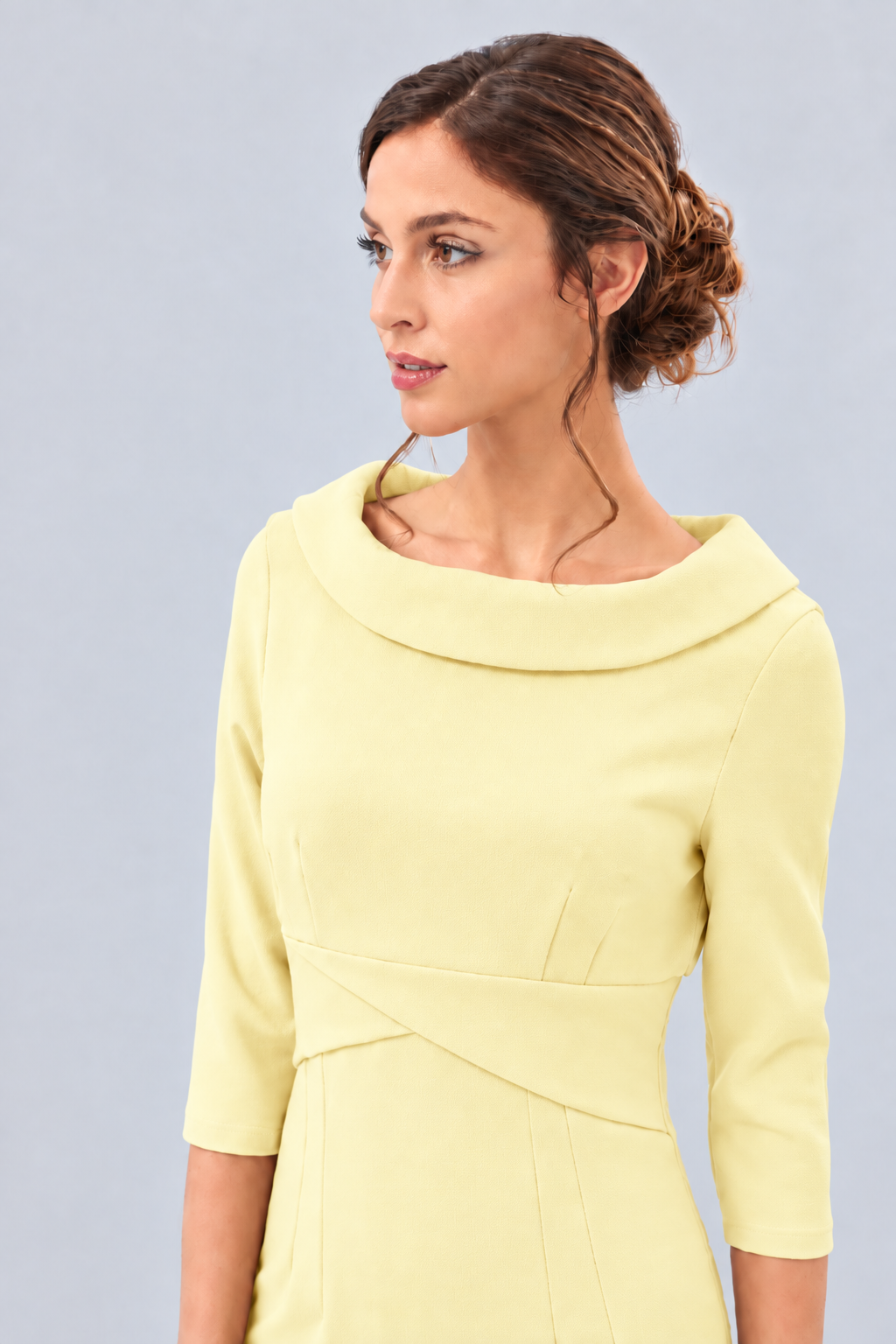 Kennedy Roll Collar Pencil Dress