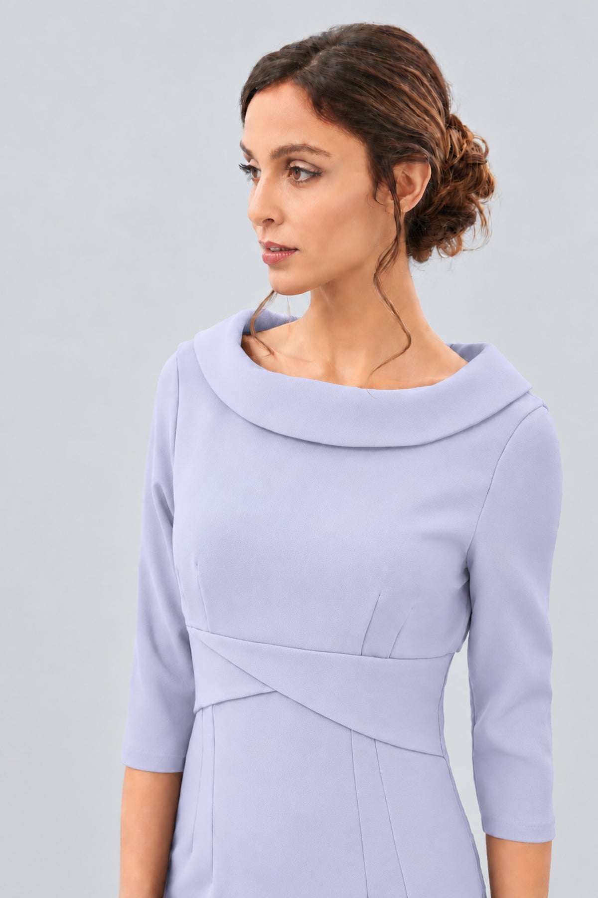 Kennedy Roll Collar Pencil Dress