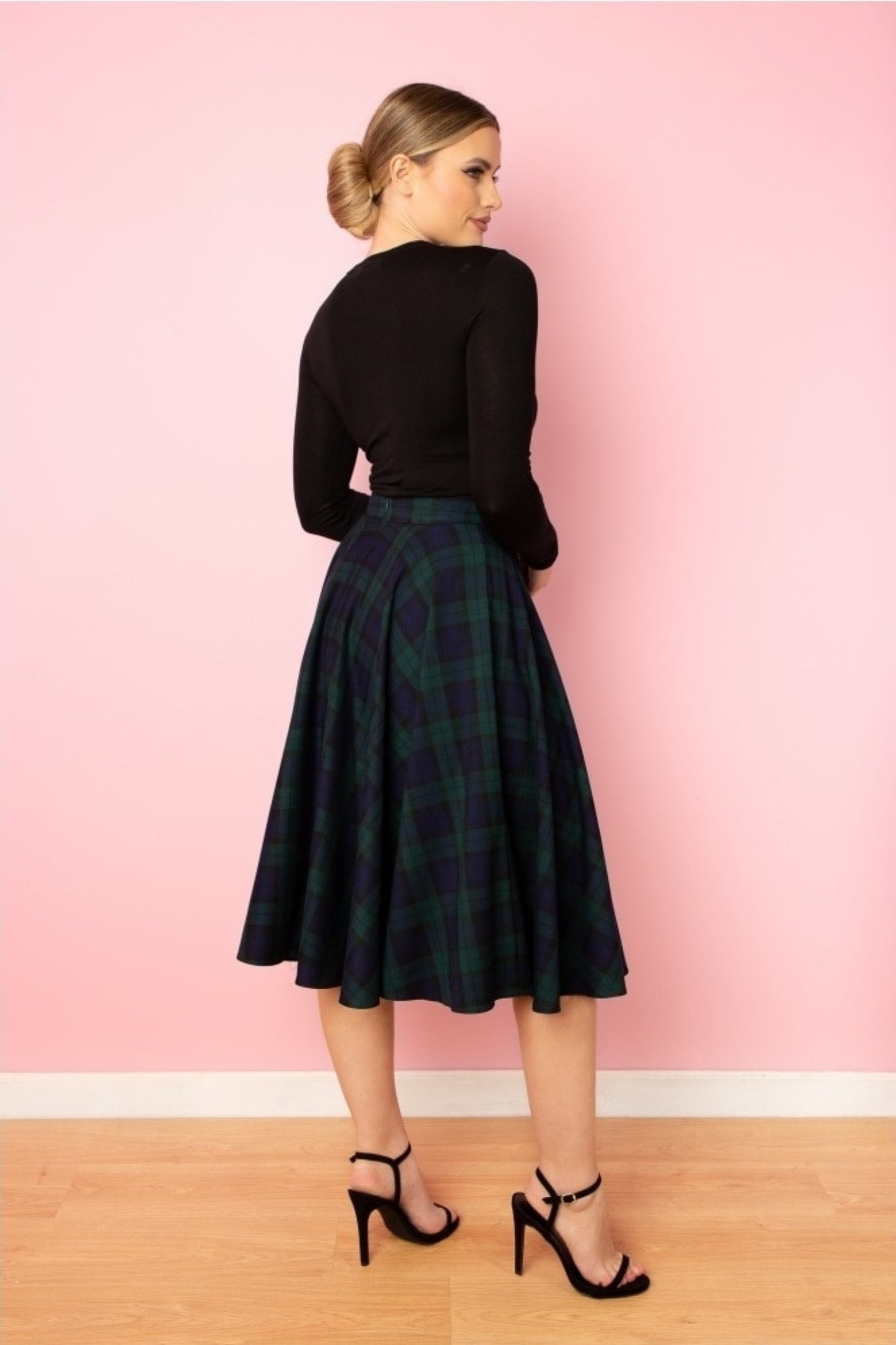 TPDC Tartan Circle Midi Skirt