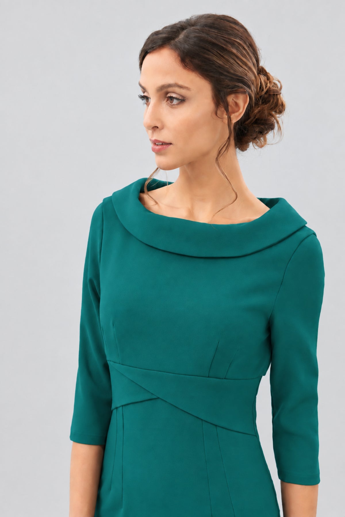 Kennedy Roll Collar Pencil Dress